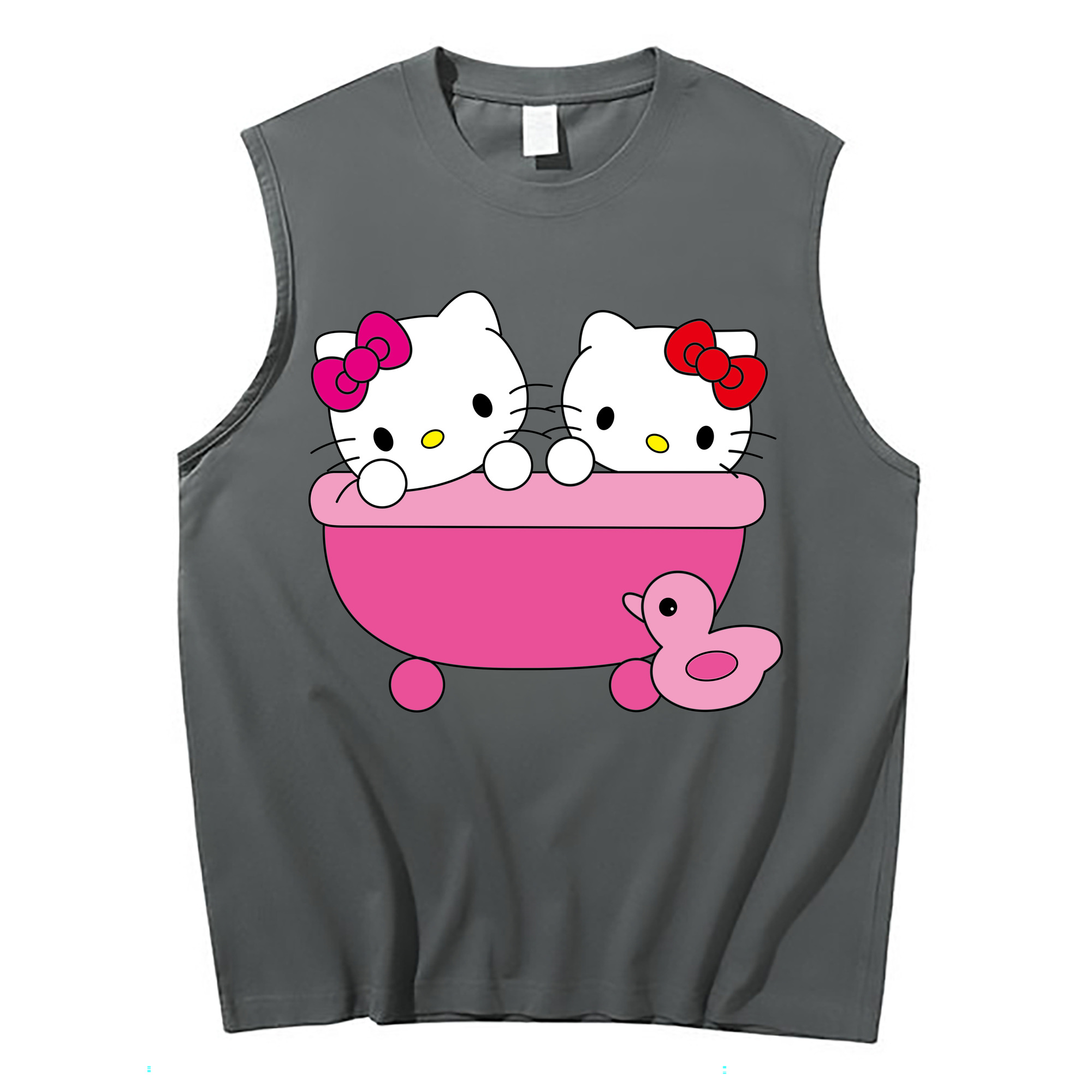 （画像用） Hello Kitty ハローキティ コットン100％タンクトップ（フロントプリント）